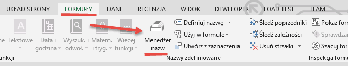 Podgląd nazw obszarów